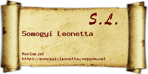 Somogyi Leonetta névjegykártya